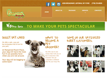 Tablet Screenshot of pamperedpoochplaceny.com